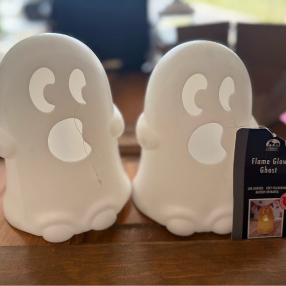 Flame Glow Ghost LED Light - White bundle of 2 Halloween - Picture 1 of 1